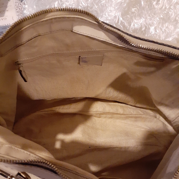 GUCCI cream leather shoulder bag - Picture 6 of 8